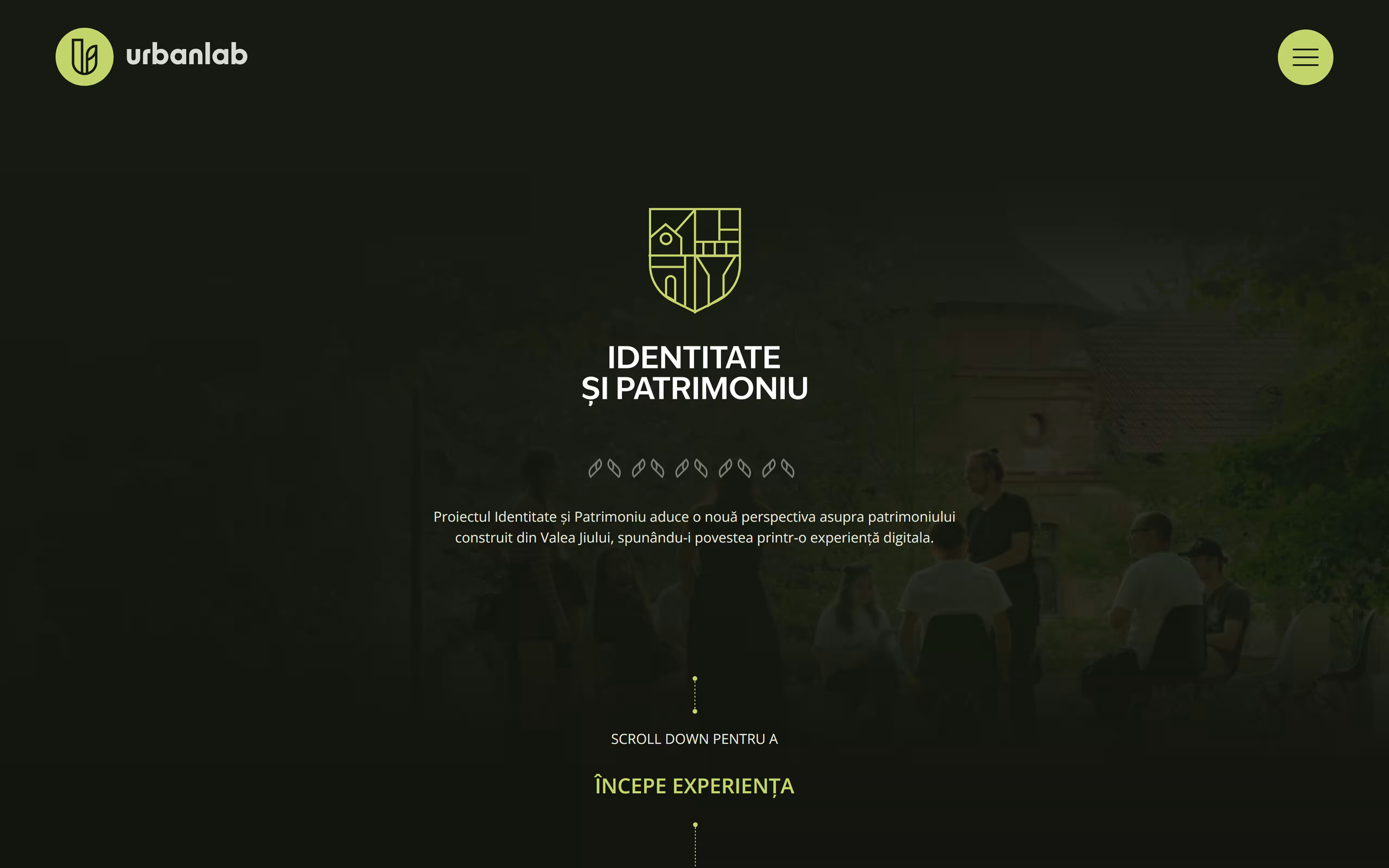 The heritage map page hero